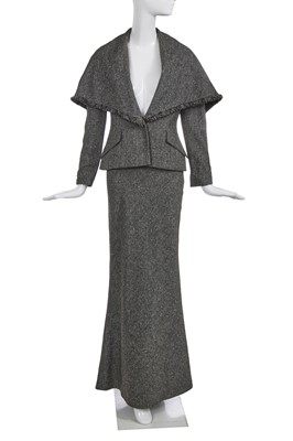 Lot 255 - A Christian Dior by John Galliano grey wool suit, commercial collection 1998