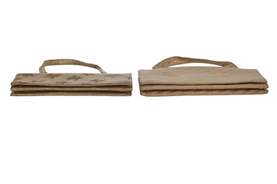 Lot 95 - A Cartier London gold silk brocade handbag, 1962