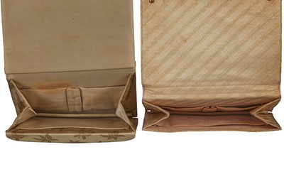Lot 95 - A Cartier London gold silk brocade handbag, 1962