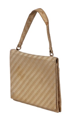 Lot 95 - A Cartier London gold silk brocade handbag, 1962