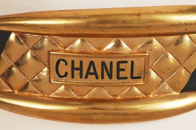Lot 40 - A Chanel by Karl Lagerfeld gilt and leather boxing belt, 'Nouvelle Rapper (Hip Hop)' collection, Autumn-Winter 1991-92