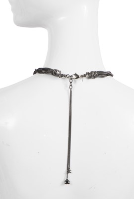 Lot 22 - A Chanel by Karl Lagerfeld silver-tone chain necklace, 'Paris-Shanghai' collection, Métiers d'Art, Pre-Fall 2010