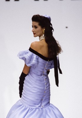 Lot 45 - A pair of Chanel haute couture by Karl Lagerfeld gilt and faux pearl earrings, Spring-Summer 1988