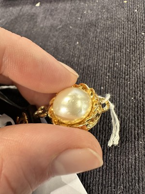 Lot 43 - A pair of Chanel by Karl Lagerfeld clothes hanger earrings, Autumn-Winter 1988-89