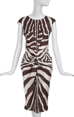 Lot 146 - A Christian Dior by John Galliano printed silk cocktail dress, 'Gangster Girls' collection, Spring-Summer 2008