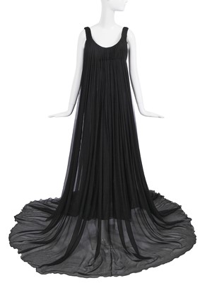 Lot 125 - An Alexander McQueen black chiffon gown, 'The Girl Who Lived in the Tree', commercial collection, Autumn-Winter 2008-09