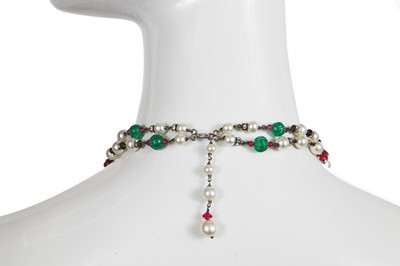 Lot 70 - A Gabrielle Chanel haute couture by Gripoix beaded necklace, 1950s-60s
