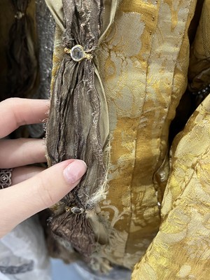 Lot 5 - Arsema Thomas 18th century style gown worn as Lady Agatha Danbury in the Netflix series 'Queen Charlotte - a Bridgerton Story', 2023