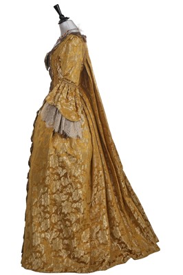 Lot 5 - Arsema Thomas 18th century style gown worn as Lady Agatha Danbury in the Netflix series 'Queen Charlotte - a Bridgerton Story', 2023