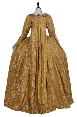 Lot 5 - Arsema Thomas 18th century style gown worn as Lady Agatha Danbury in the Netflix series 'Queen Charlotte - a Bridgerton Story', 2023