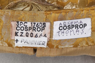 Lot 5 - Arsema Thomas 18th century style gown worn as Lady Agatha Danbury in the Netflix series 'Queen Charlotte - a Bridgerton Story', 2023