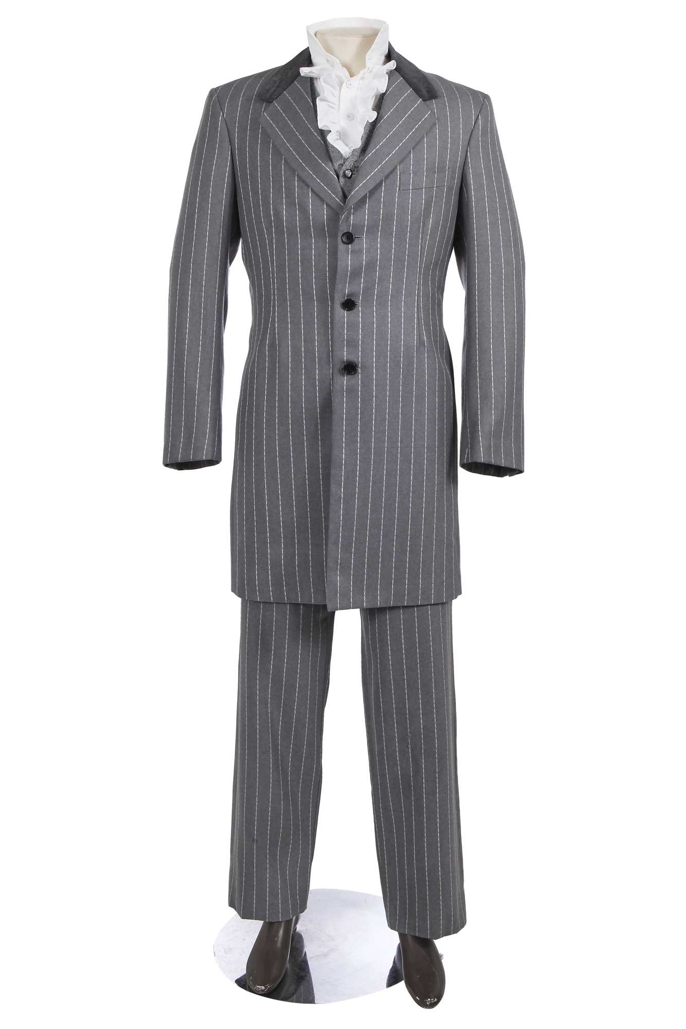 Lot 33 - Stuart Townsend's grey pinstriped suit worn as Dorian Grey in the film 'The League of Extraordinary Gentlemen' 2003