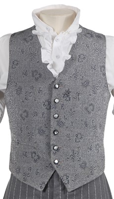 Lot 33 - Stuart Townsend's grey pinstriped suit worn as Dorian Grey in the film 'The League of Extraordinary Gentlemen' 2003