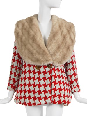 Lot 323 - A Vivienne Westwood wool and faux fur jacket, 'Voyage to Cythera' collection, Autumn-Winter 1989-1990