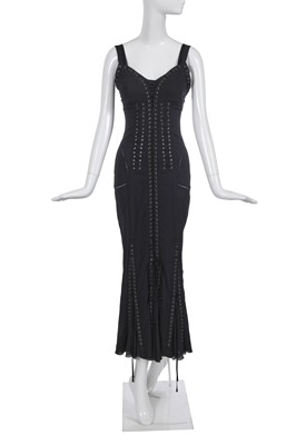 Lot 110 - A Dolce & Gabbana black silk evening dress, 2010s