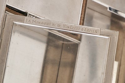 Lot 92 - A Van Cleef & Arpels for Asprey styptor and diamond minaudière, circa 1940