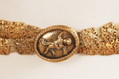 Lot 67 - A Gabrielle Chanel haute couture gilt filigree cherub belt, 1960s