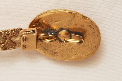 Lot 67 - A Gabrielle Chanel haute couture gilt filigree cherub belt, 1960s
