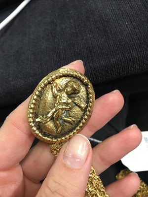 Lot 67 - A Gabrielle Chanel haute couture gilt filigree cherub belt, 1960s