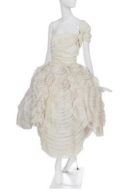 Lot 307 - A rare John Galliano organdie 'Clam' dress, 'Blanche DuBois' collection, Spring-Summer 1988