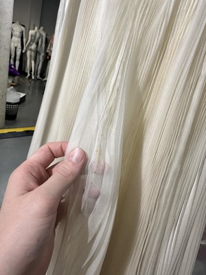 Lot 418 - A Tommy Nutter morning suit and special order Zandra Rhodes bridal gown, 1973