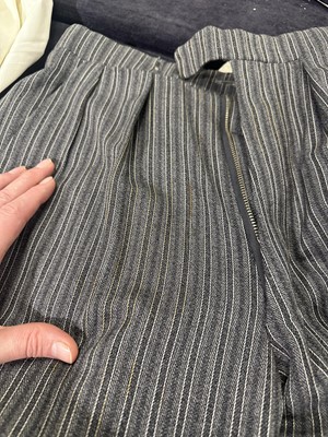 Lot 418 - A Tommy Nutter morning suit and special order Zandra Rhodes bridal gown, 1973