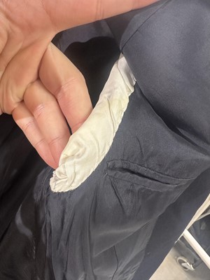 Lot 418 - A Tommy Nutter morning suit and special order Zandra Rhodes bridal gown, 1973