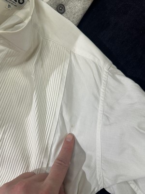 Lot 418 - A Tommy Nutter morning suit and special order Zandra Rhodes bridal gown, 1973