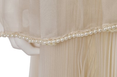 Lot 418 - A Tommy Nutter morning suit and special order Zandra Rhodes bridal gown, 1973