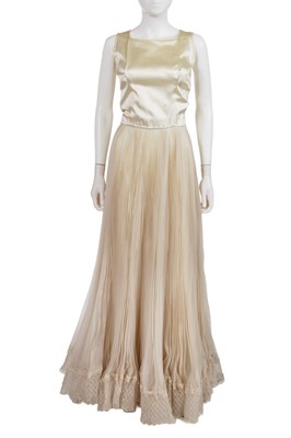 Lot 418 - A Tommy Nutter morning suit and special order Zandra Rhodes bridal gown, 1973