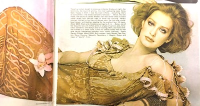 Lot 414 - A Zandra Rhodes printed chiffon dress, 1975