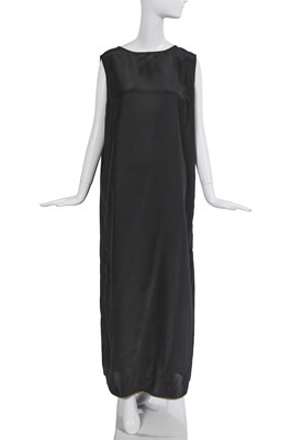 Lot 112 - A special-order Zandra Rhodes printed black chiffon kaftan, 2011