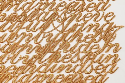 Lot 116 - Annabelle Neilson's Alexander McQueen embroidered panel - possibly a tribute to Annabelle Neilson, circa 2010