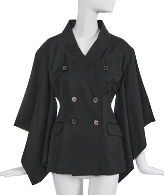 Lot 258 - A John Galliano black wool Minimono, 'Black' collection, Autumn-Winter 1994-95