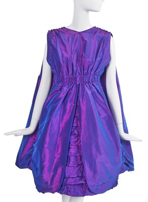 Lot 30 - A Chanel haute couture by Karl Lagerfeld shot violet/mauve taffeta cocktail dress, Autumn-Winter 1999-2000