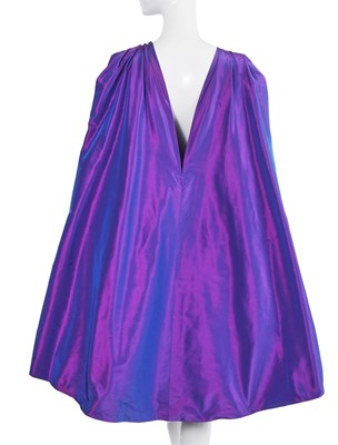 Lot 30 - A Chanel haute couture by Karl Lagerfeld shot violet/mauve taffeta cocktail dress, Autumn-Winter 1999-2000