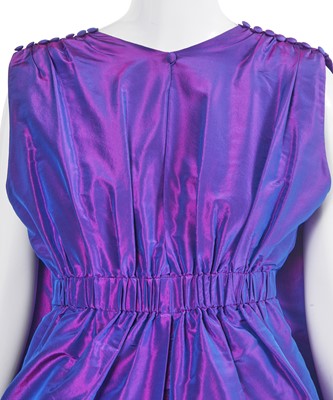 Lot 30 - A Chanel haute couture by Karl Lagerfeld shot violet/mauve taffeta cocktail dress, Autumn-Winter 1999-2000
