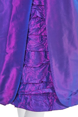 Lot 30 - A Chanel haute couture by Karl Lagerfeld shot violet/mauve taffeta cocktail dress, Autumn-Winter 1999-2000