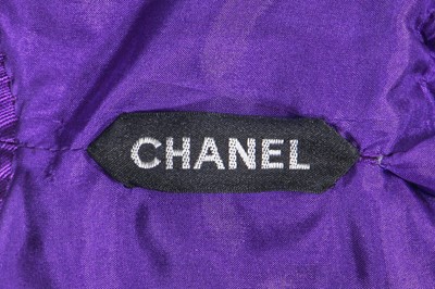 Lot 30 - A Chanel haute couture by Karl Lagerfeld shot violet/mauve taffeta cocktail dress, Autumn-Winter 1999-2000