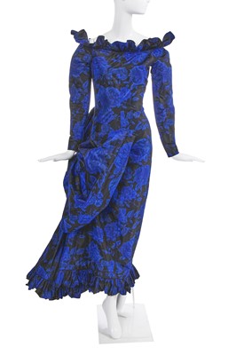 Lot 380 - An Yves Saint Laurent haute couture floral taffeta evening gown, Spring-Summer 1983