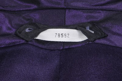 Lot 31 - A Chanel haute couture by Karl Lagerfeld shot-purple taffeta cocktail suit, Spring-Summer 2000