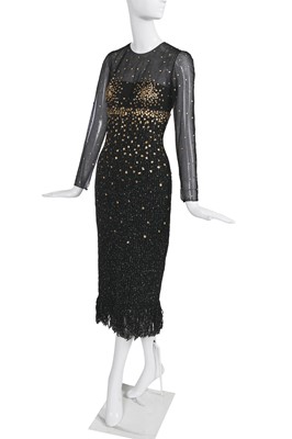 Lot 38 - A Chanel haute couture by Karl Lagerfeld gold embroidered evening gown, Autumn-Winter 1993-94