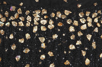 Lot 38 - A Chanel haute couture by Karl Lagerfeld gold embroidered evening gown, Autumn-Winter 1993-94