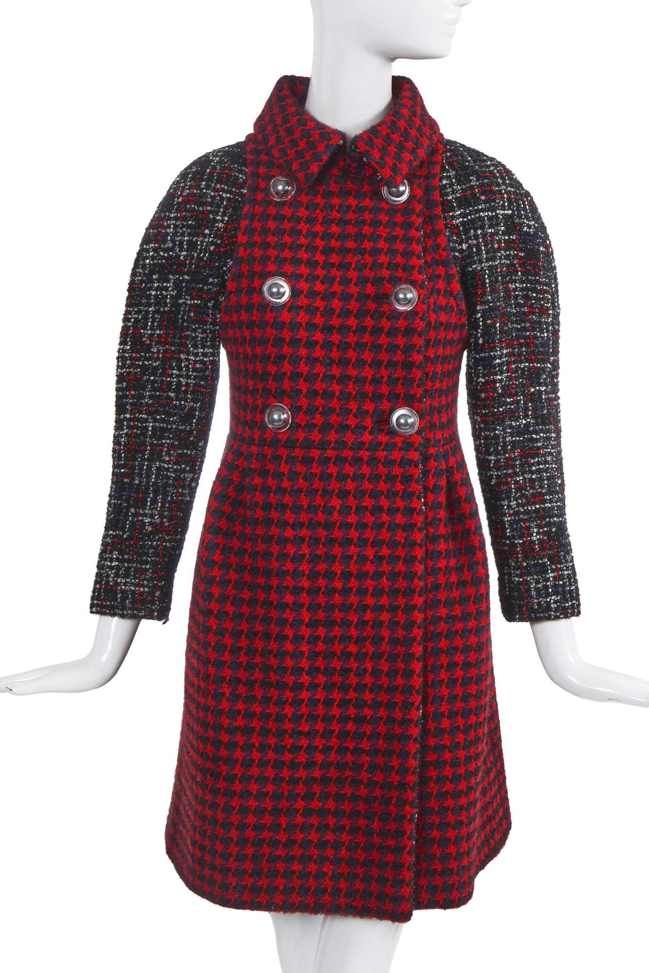 Lot 9 - A Chanel by Karl Lagerfeld multicoloured tweed coatdress, 'Chanel Airspace' collection, Autumn-Winter 2017-18