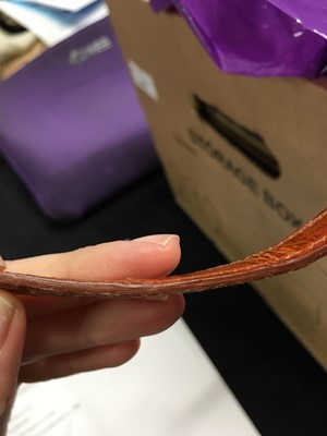 Lot 93 - An Hermès Miel Crocodile Kelly 32, 1988