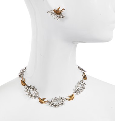 Lot 73 - A Christian Dior by Mitchel Maer 'Bal des Oiseaux' demi-parure, 1955-56
