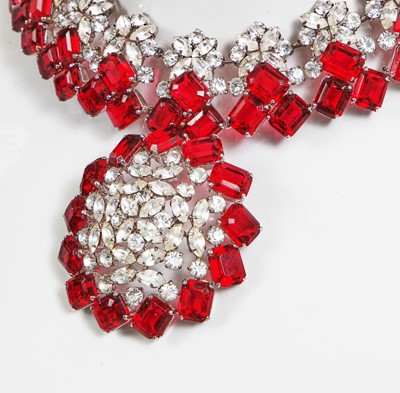 Lot 72 - A Christian Dior faceted gem collar necklace, 1959