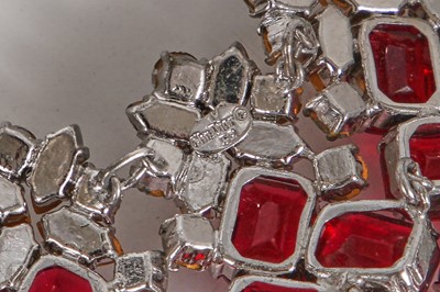 Lot 72 - A Christian Dior faceted gem collar necklace, 1959