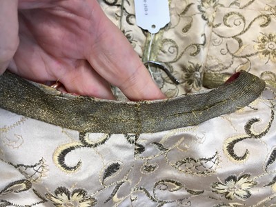 Lot 69 - A Gabrielle Chanel haute couture embroidered silk skirt suit, 1959