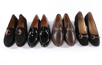 Lot 340 - Gucci and Hermès shoes, modern, comprising...